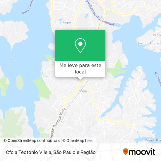 Cfc a Teotonio Vilela mapa