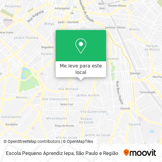 Escola Pequeno Aprendiz Iepa mapa