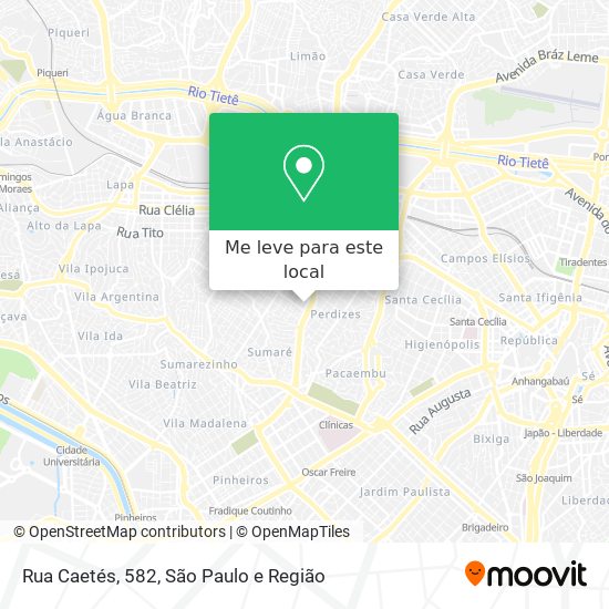 Rua Caetés, 582 mapa