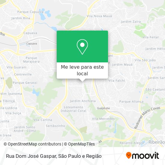 Rua Dom José Gaspar mapa