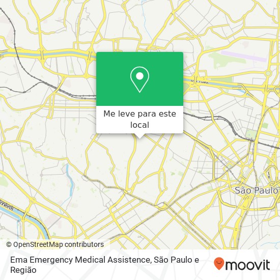 Ema Emergency Medical Assistence, Rua Caetés, 45 Perdizes São Paulo-SP 05016-080 mapa