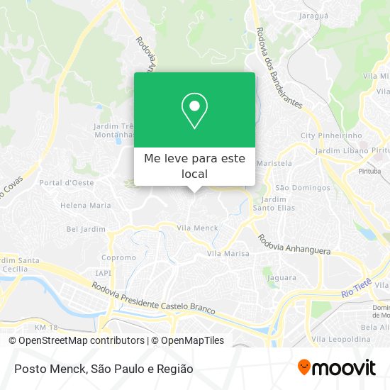 Posto Menck mapa