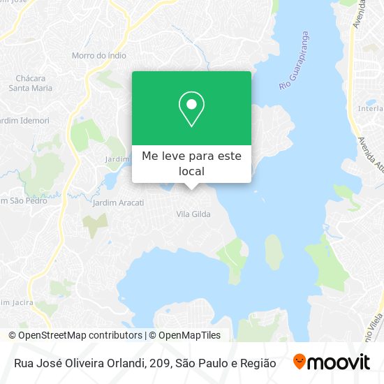 Rua José Oliveira Orlandi, 209 mapa