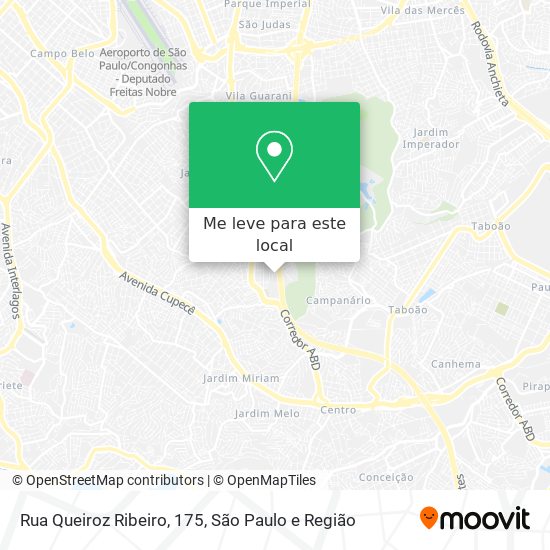 Rua Queiroz Ribeiro, 175 mapa