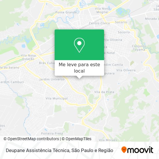 Deupane Assistência Técnica mapa