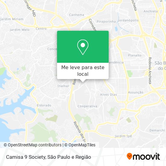 Camisa 9 Society mapa