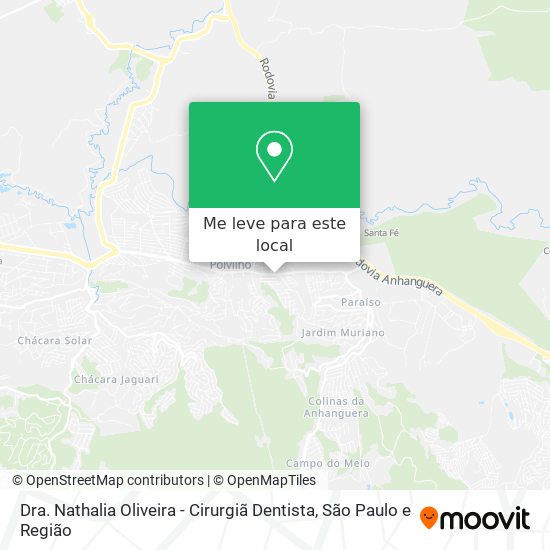Dra. Nathalia Oliveira - Cirurgiã Dentista mapa