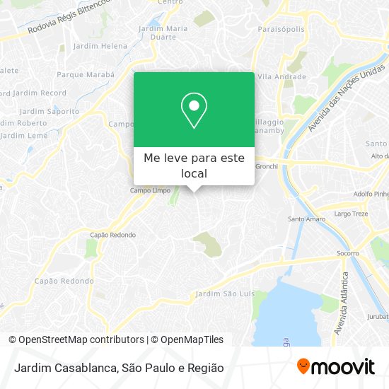 Jardim Casablanca mapa