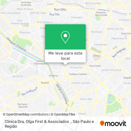Clinica Dra. Olga First & Associados . mapa