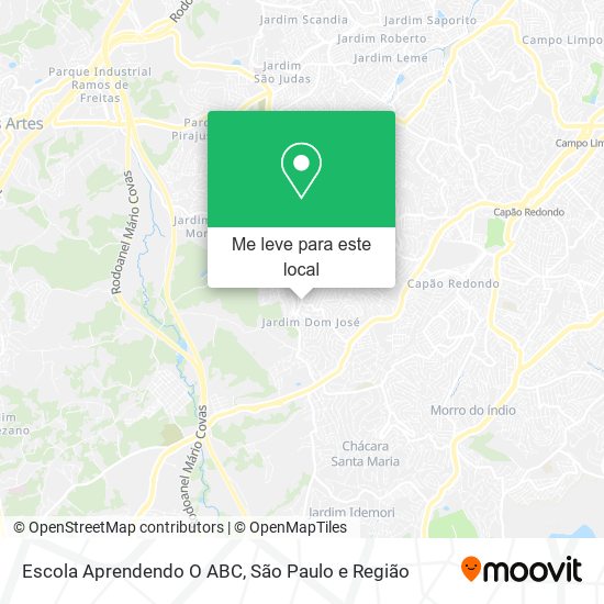 Escola Aprendendo O ABC mapa