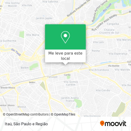 Itaú mapa