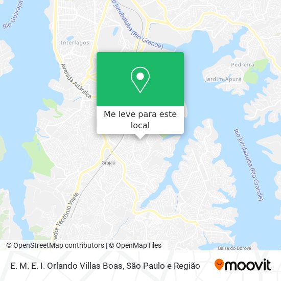 E. M. E. I. Orlando Villas Boas mapa