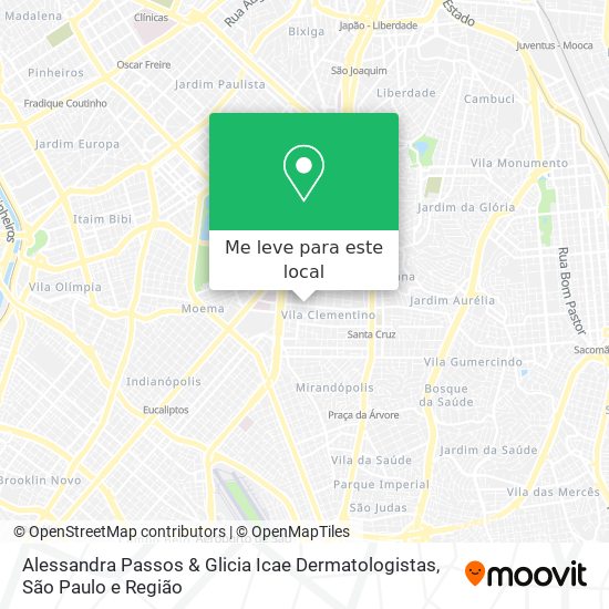 Alessandra Passos & Glicia Icae Dermatologistas mapa