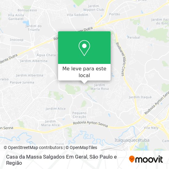 Casa da Massa Salgados Em Geral mapa