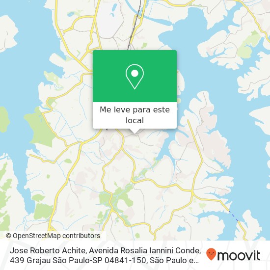 Jose Roberto Achite, Avenida Rosalia Iannini Conde, 439 Grajau São Paulo-SP 04841-150 mapa