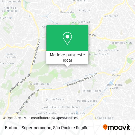 Barbosa Supermercados mapa