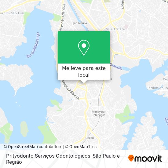 Prityodonto Serviços Odontológicos mapa