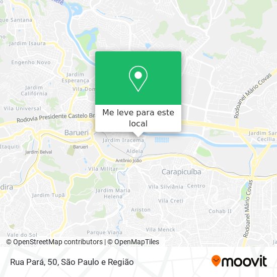 Rua Pará, 50 mapa