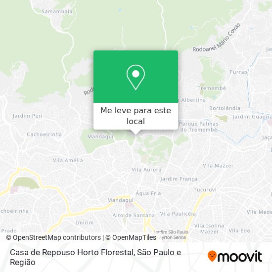 Casa de Repouso Horto Florestal mapa