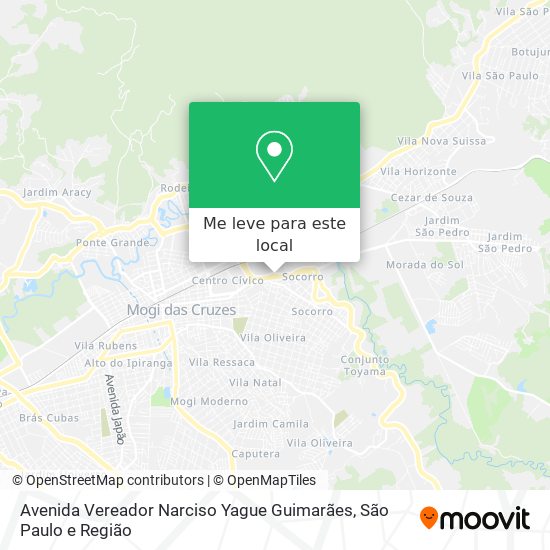 Avenida Vereador Narciso Yague Guimarães mapa
