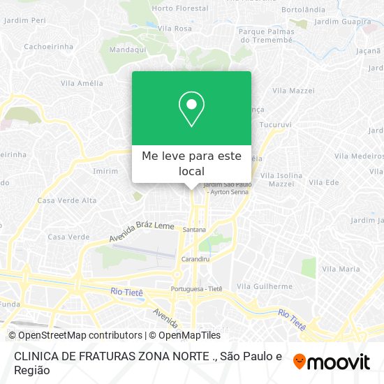 CLINICA DE FRATURAS ZONA NORTE . mapa