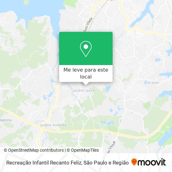 Recreação Infantil Recanto Feliz mapa