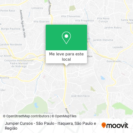 Jumper Cursos - São Paulo - Itaquera mapa