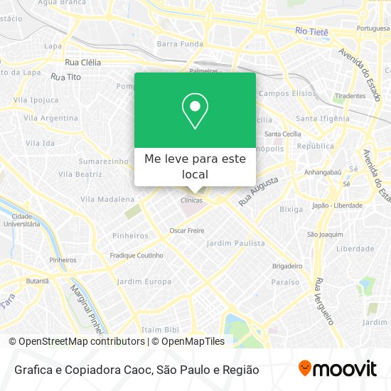 Grafica e Copiadora Caoc mapa