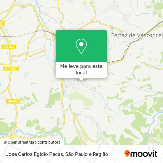 Jose Carlos Egidio Pecas mapa