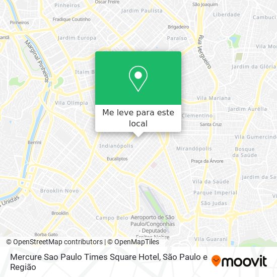 Mercure Sao Paulo Times Square Hotel mapa