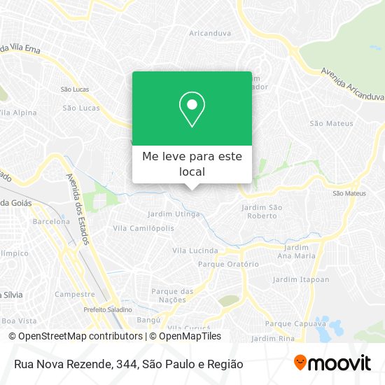 Rua Nova Rezende, 344 mapa