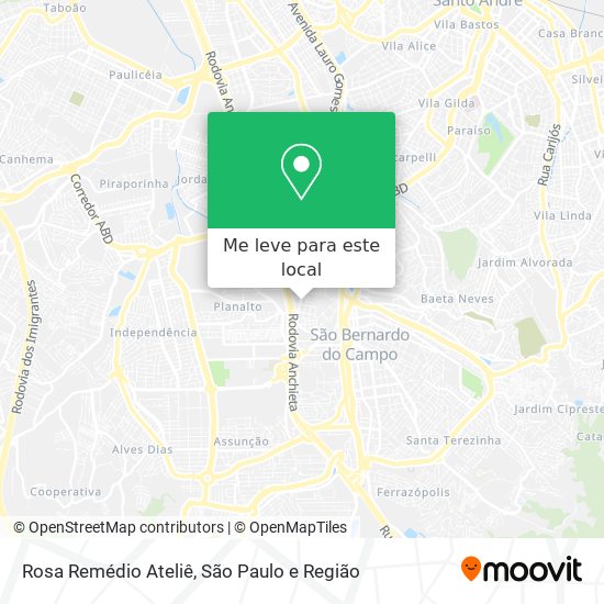 Rosa Remédio Ateliê mapa