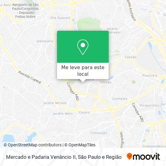 Mercado e Padaria Venâncio II mapa