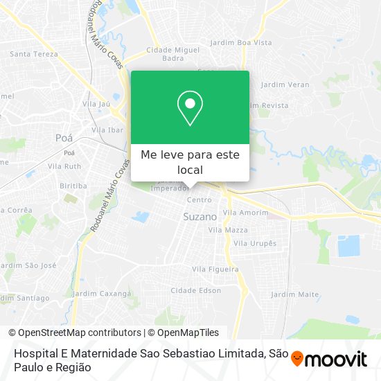Hospital E Maternidade Sao Sebastiao Limitada mapa