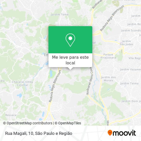 Rua Magali, 10 mapa