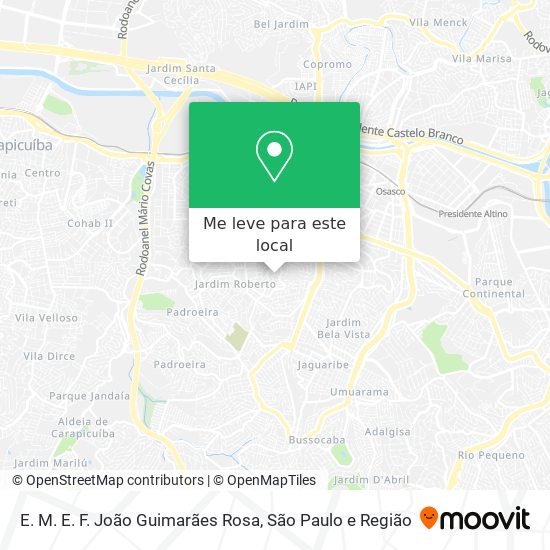 E. M. E. F. João Guimarães Rosa mapa