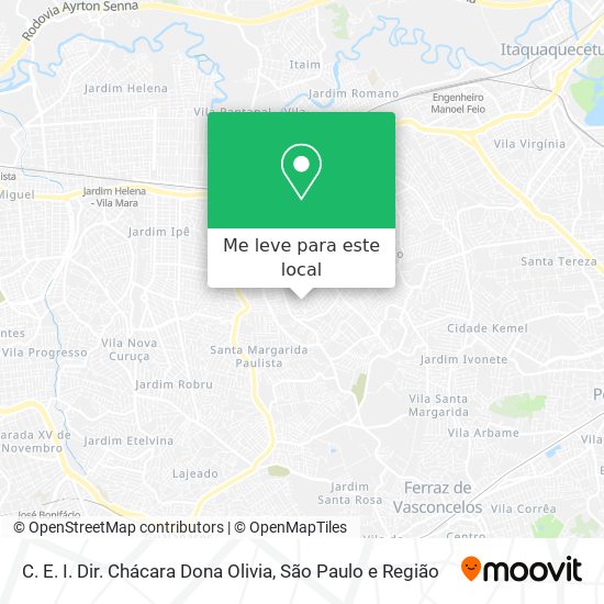 C. E. I. Dir. Chácara Dona Olivia mapa