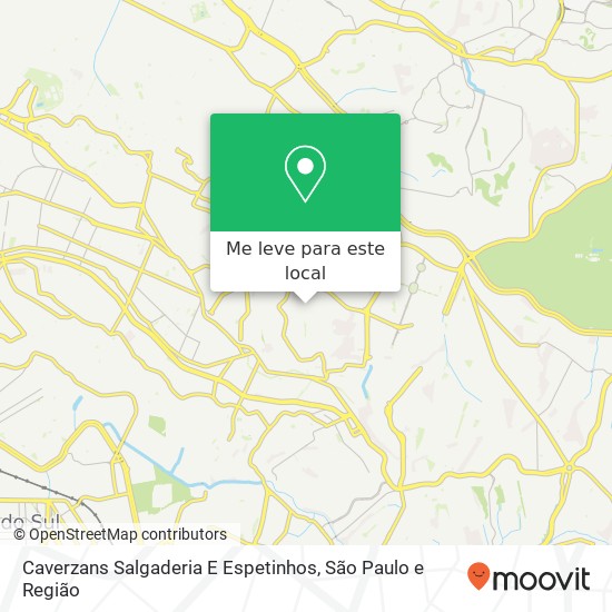 Caverzans Salgaderia E Espetinhos, Rua Pedro de Castro Velho, 183 Sapopemba São Paulo-SP 03921-000 mapa