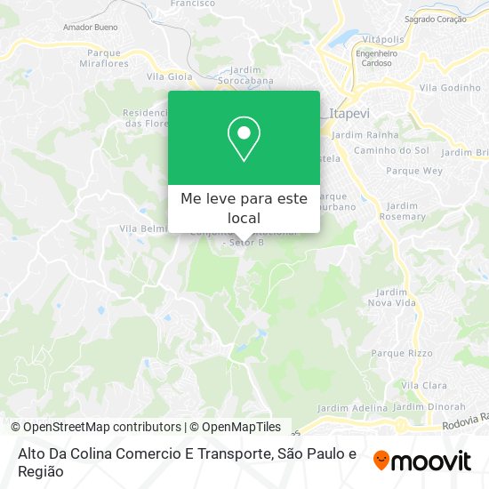 Alto Da Colina Comercio E Transporte mapa