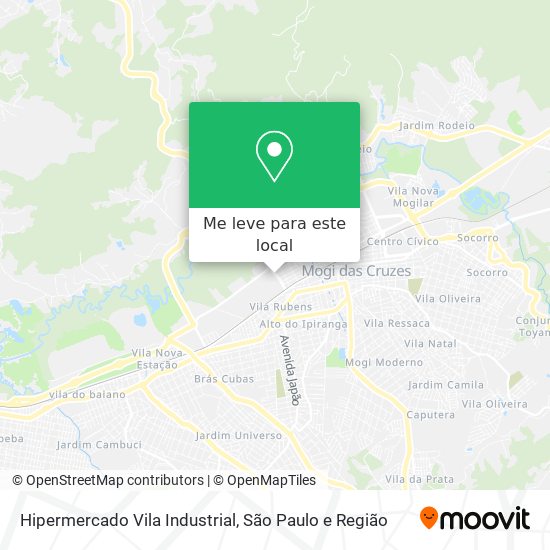 Hipermercado Vila Industrial mapa
