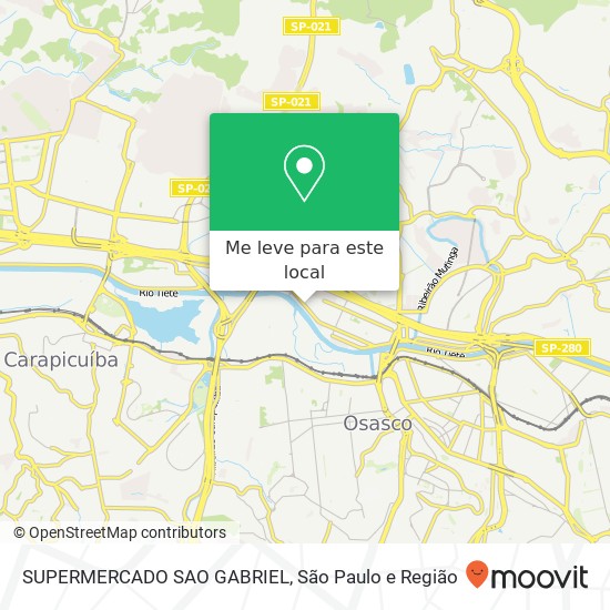 SUPERMERCADO SAO GABRIEL, Avenida Edmundo Amaral Setor Militar Osasco-SP 06230-150 mapa