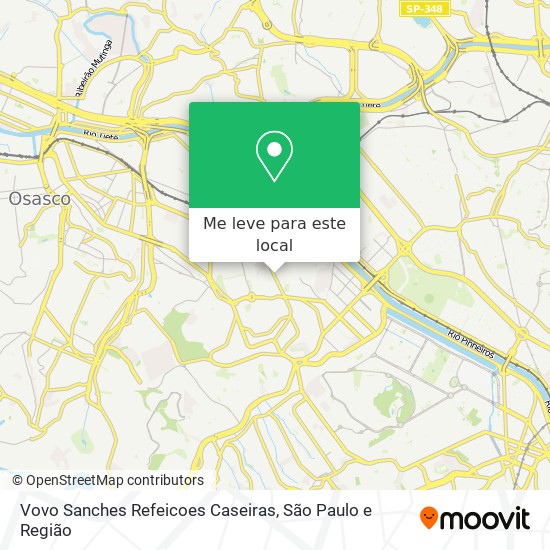 Vovo Sanches Refeicoes Caseiras mapa