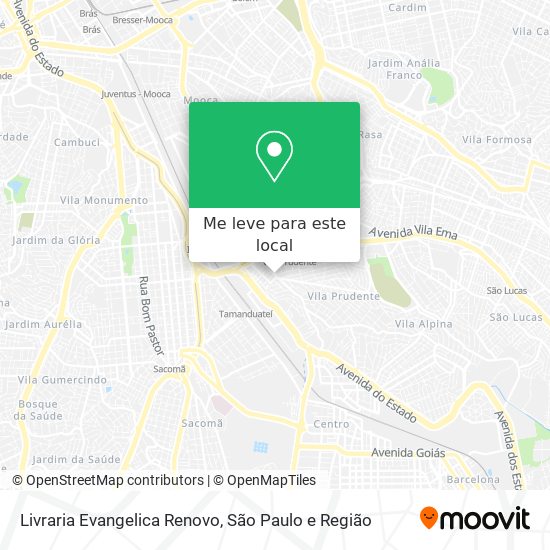 Livraria Evangelica Renovo mapa