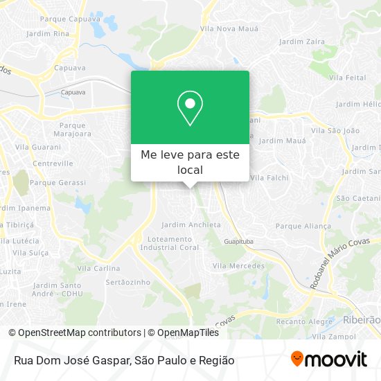 Rua Dom José Gaspar mapa