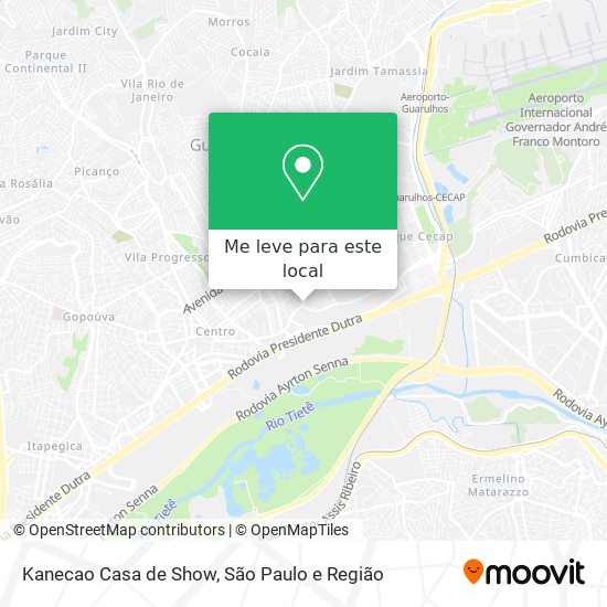Kanecao Casa de Show mapa