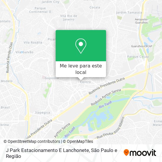 J Park Estacionamento E Lanchonete mapa