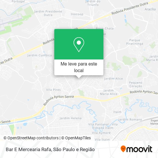 Bar E Mercearia Rafa mapa