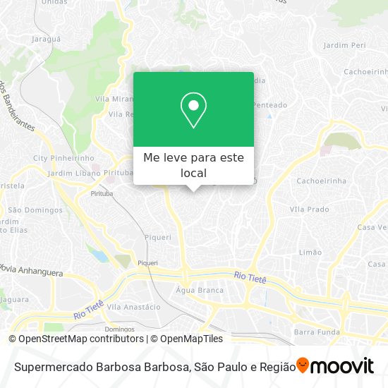 Supermercado Barbosa Barbosa mapa