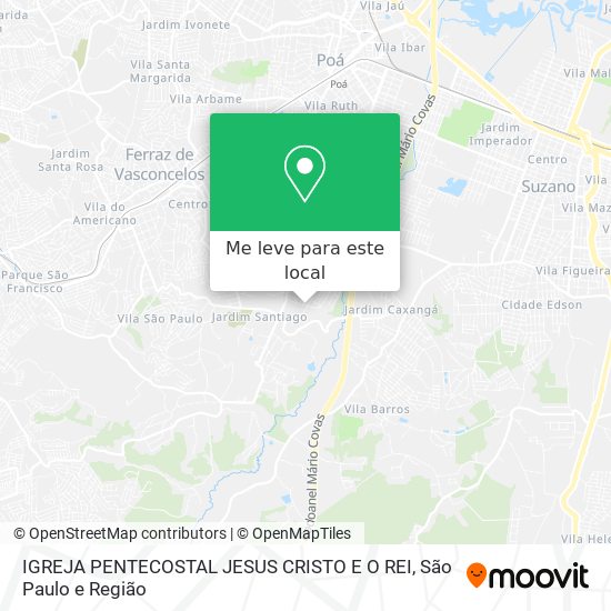 IGREJA PENTECOSTAL JESUS CRISTO E O REI mapa