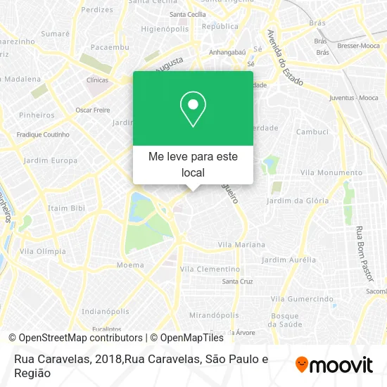Rua Caravelas, 2018,Rua Caravelas mapa